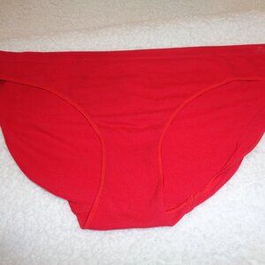 Victoria's Secret Pink Red Bikini Panties Size Large